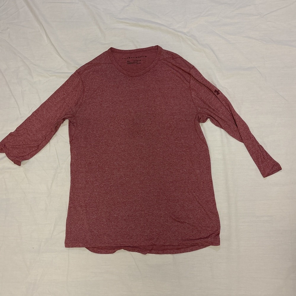 Under Armour Black Threadborne Heatgear Fitted Mens 2xl Red